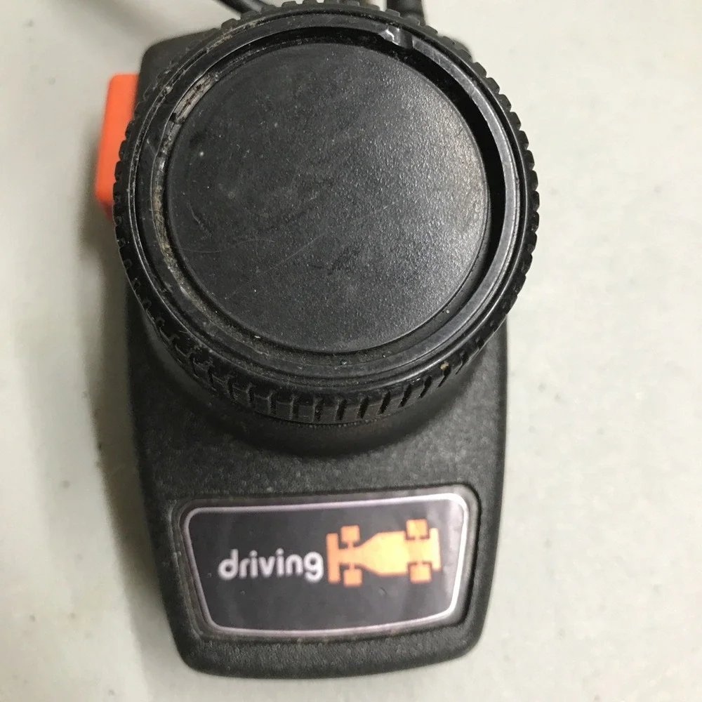 2 Original Atari 2600 Official Video Game Driving Paddle Controllers Untested